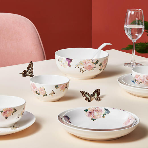 新骨瓷20头餐具组-蝶恋花 商品图3