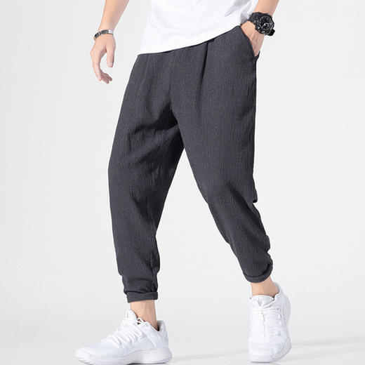 【扔掉你那闷热的长裤吧！】换上这条“空调裤”让你冰凉舒爽，胯下生风！超薄冰丝/透气降温/显高显腿长/百搭潮流 商品图2