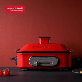 摩飞多功能锅多用途料理锅 电烧烤锅煎锅电火锅烧烤炉家用电蒸锅MR9088