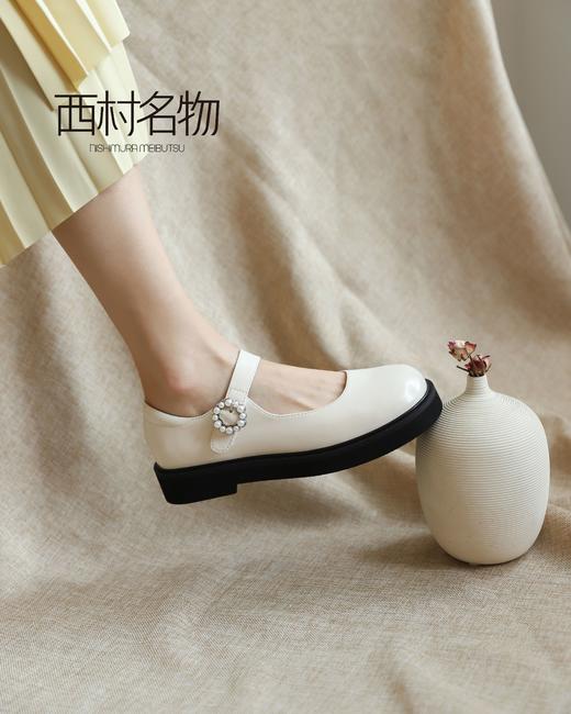 西村名物2021秋季新款法式玛丽珍女鞋T21CM34101 商品图4