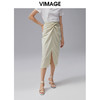 VIMAGE纬漫纪夏季新款优雅时尚高腰开叉百搭半身裙包臀裙女V1506133 商品缩略图0