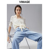 VIMAGE纬漫纪夏季新款时尚百搭纯色系带小上衣V1513130 商品缩略图0