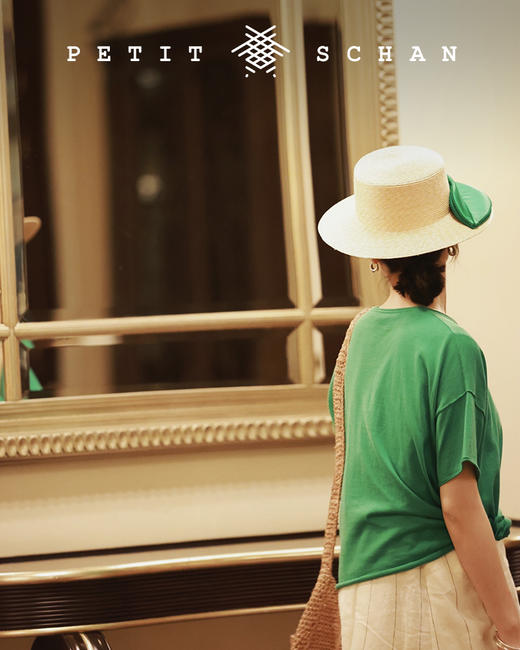 PETIT SCHAN小闪 #028 Jane’s lips 么么哒 日本进口真丝缎立体嘴唇极细麦杆法式平顶草帽 商品图13