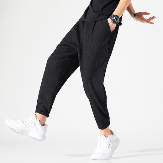 【扔掉你那闷热的长裤吧！】换上这条“空调裤”让你冰凉舒爽，胯下生风！超薄冰丝/透气降温/显高显腿长/百搭潮流 商品图7