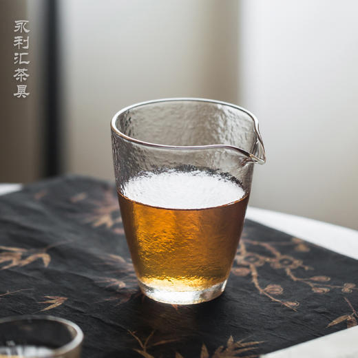 永利汇锤纹玻璃网红公道杯小号容量茶海单个公杯分茶器日式功夫茶具配件 商品图0