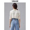 VIMAGE纬漫纪夏季新款时尚百搭纯色系带小上衣V1513130 商品缩略图3