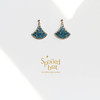 SpoiledBart Jewelry 进口14注金 原创设计 天然托帕石 银杏叶耳钉 商品缩略图0