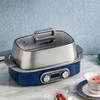摩飞极速电蒸锅电炖锅家用多功能预约蒸煮锅双炖盅MR1168轻奢蓝 商品缩略图1