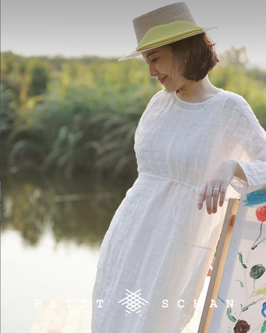 PETIT SCHAN小闪 #028 Jane’s lips 么么哒 日本进口真丝缎立体嘴唇极细麦杆法式平顶草帽 商品图12