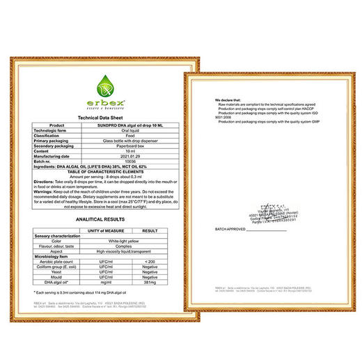 圣哺乐马泰克lifes藻油dha婴儿专用海藻油宝宝DHA儿童婴幼儿滴剂 商品图9