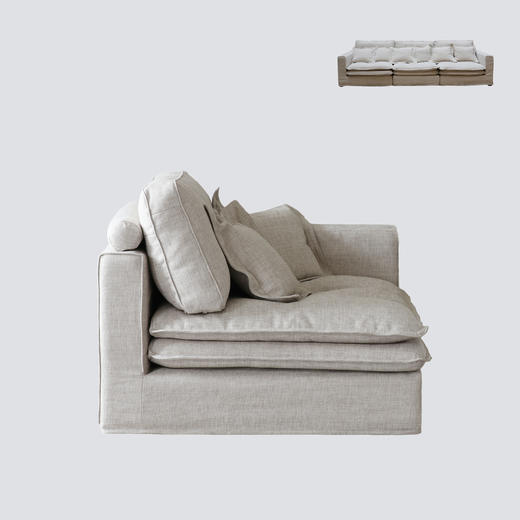 NS家居nsfurniture软包布艺转角组合沙发NSSF-5316-05/70/80 商品图2