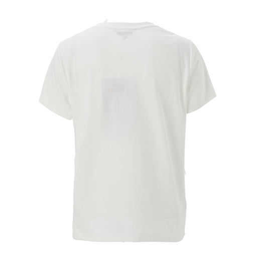 VIMAGE纬漫纪夏季新款简约舒适轻薄透气印花显瘦T恤上衣女V1502119 商品图5