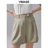 VIMAGE纬漫纪夏季新款通勤百搭西装显瘦纯色简约A版短裤女裤V1505134 商品缩略图2