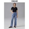 VIMAGE纬漫纪夏季新款时尚休闲百搭舒适简约T恤上衣女V1502118 商品缩略图1