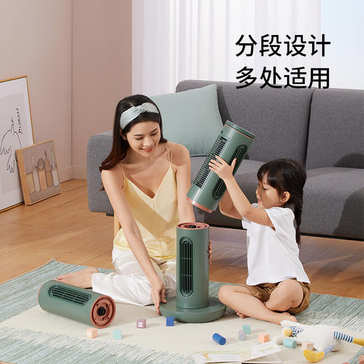 edon爱登魔方塔扇电风扇收纳家用落地遥控扇空气循环台立无叶电扇 商品图2