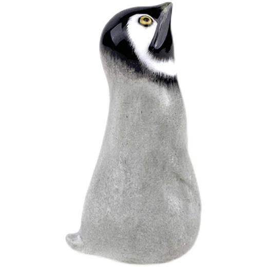 不仁斋薛继业陶瓷雕塑釉上彩手绘帝王大企鹅小企鹅 商品图4