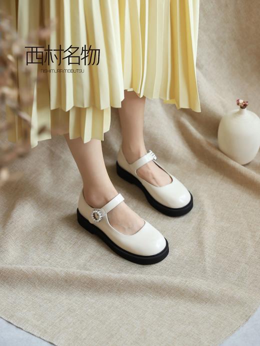 西村名物2021秋季新款法式玛丽珍女鞋T21CM34101 商品图3
