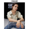 VIMAGE纬漫纪夏季新款通勤百搭时尚泡泡袖T恤衬衫上衣V1509133 商品缩略图0