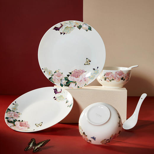 新骨瓷20头餐具组-蝶恋花 商品图4
