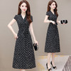 YWE  6116修身中长款时尚大码气质连衣裙 商品缩略图3