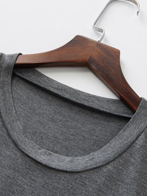 【服饰鞋包】丝萝春秋夏季莫代尔家居服男士薄款宽松单上衣打底宅睡衣 商品图2