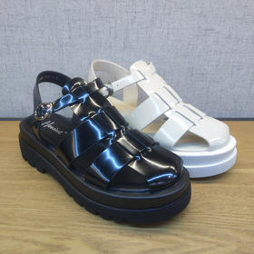 2021夏季新款豪行真皮舒适休闲女鞋21254182厚底露趾韩版大凉正品