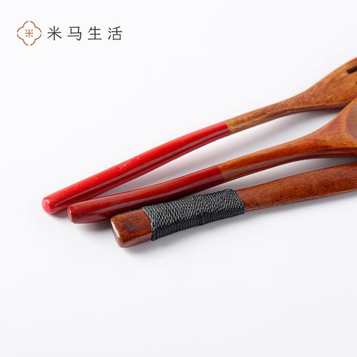 随订单一起发货，单拍不发货  米马生活  宝宝专用小尺寸原木/楠木水果点心刀叉  换个勺子再吃瓜丨售完无补 商品图3