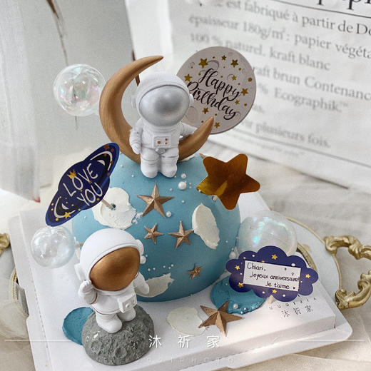 球形宇航员主题蛋糕 商品图0