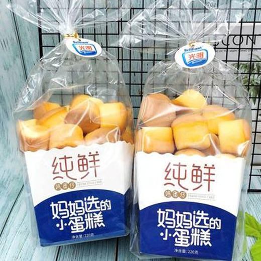 【5.9元/袋】光明纯鲜鸡蛋仔小蛋糕220g（0707220） 商品图0