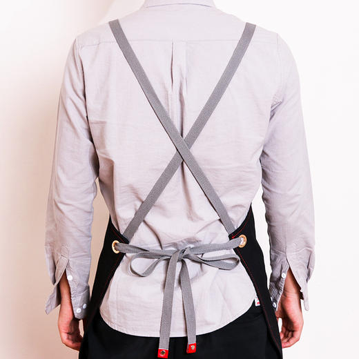 「复古风帆布围裙」家务 理发师 烘焙咖啡厅 园艺木工 男女餐厅工作服 商品图4