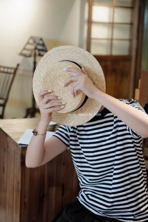 maison de soil 平顶草编帽草帽 商品图2