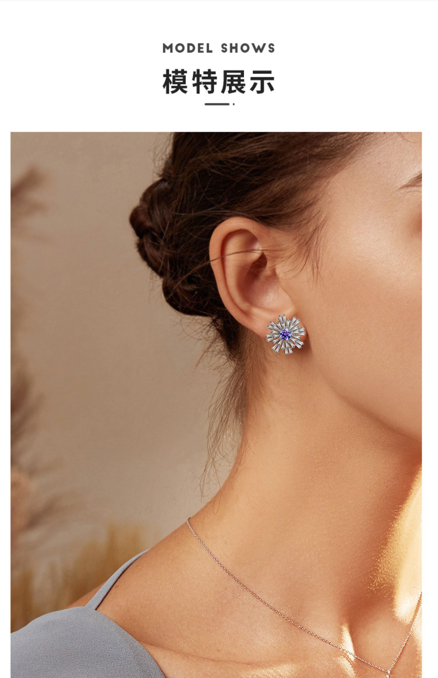 kader卡蒂罗刘斐耀系列耳钉女纯银简约花朵2021年新款生日礼物