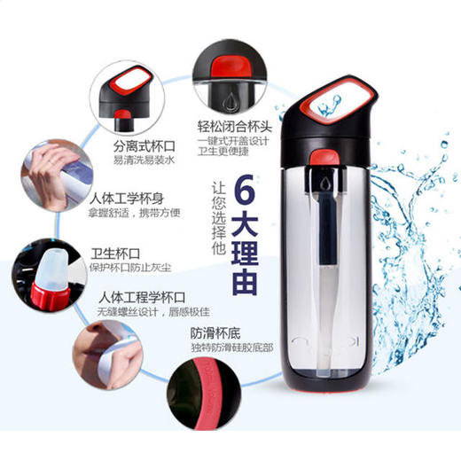 【亏本清仓】美国Kor Nava泫爱 椰壳活性碳过滤运动水杯650ml（不支持无理由退换）[福利品] 商品图3