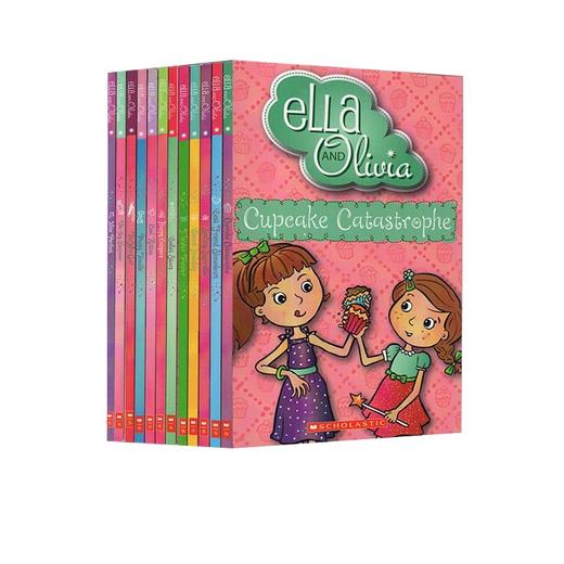 英文原版 Ella and Olivia 姐妹花系列 艾拉和奥利维亚 儿童桥梁章节小说 英语阅读提升 女孩读物 商品图0
