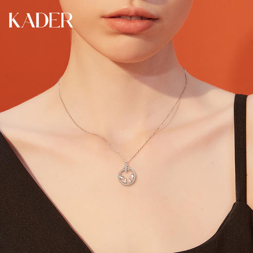 KADER/御猫系列款项链女纯银小众设计感锁骨链生日礼物轻奢 商品图2