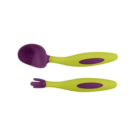 澳洲B.BOX便携三角叉勺宝宝学吃饭训练弯头叉勺 婴儿儿童餐具套装 商品图1