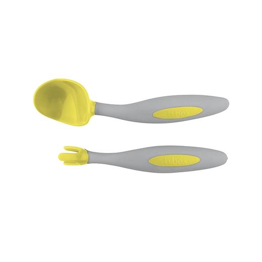 澳洲B.BOX便携三角叉勺宝宝学吃饭训练弯头叉勺 婴儿儿童餐具套装 商品图2