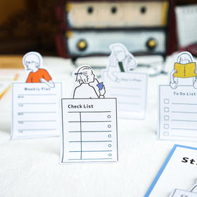 （四色随机发）时间管理者 便利贴 N次贴 手帐拼贴 打底素材纸