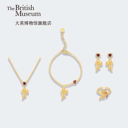 大英博物馆官方丘比特系列首饰项链手链开口戒指耳饰简约创意礼物 商品图1