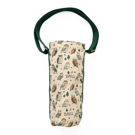 HUJI祤集长筒斜挎包插画forest猫头鹰 商品图0