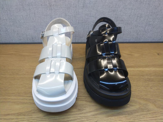 2021夏季新款豪行真皮舒适休闲女鞋21254182厚底露趾韩版大凉正品 商品图1