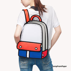 【已下架】积分购 | JumpFromPaper二次元2D运动双肩背包（不支持无理由退换）[福利品]