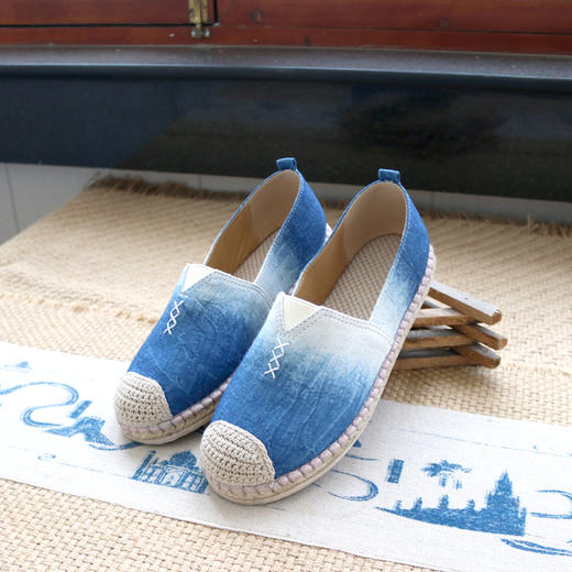【买麻鞋，雅路人】防脚臭，夏季新款女鞋手工麻鞋时尚枫香染女鞋千层底布鞋YD-116千层底（注：下单15天发货） 商品图2