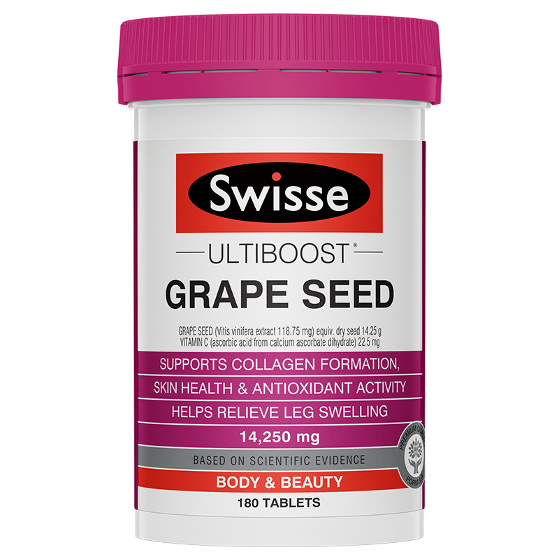 【直邮】Swisse葡萄籽片 180粒