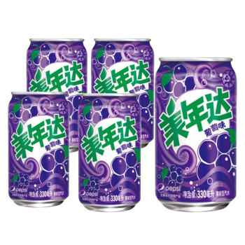 罐装美年达葡萄味 330ml*24罐 商品图1