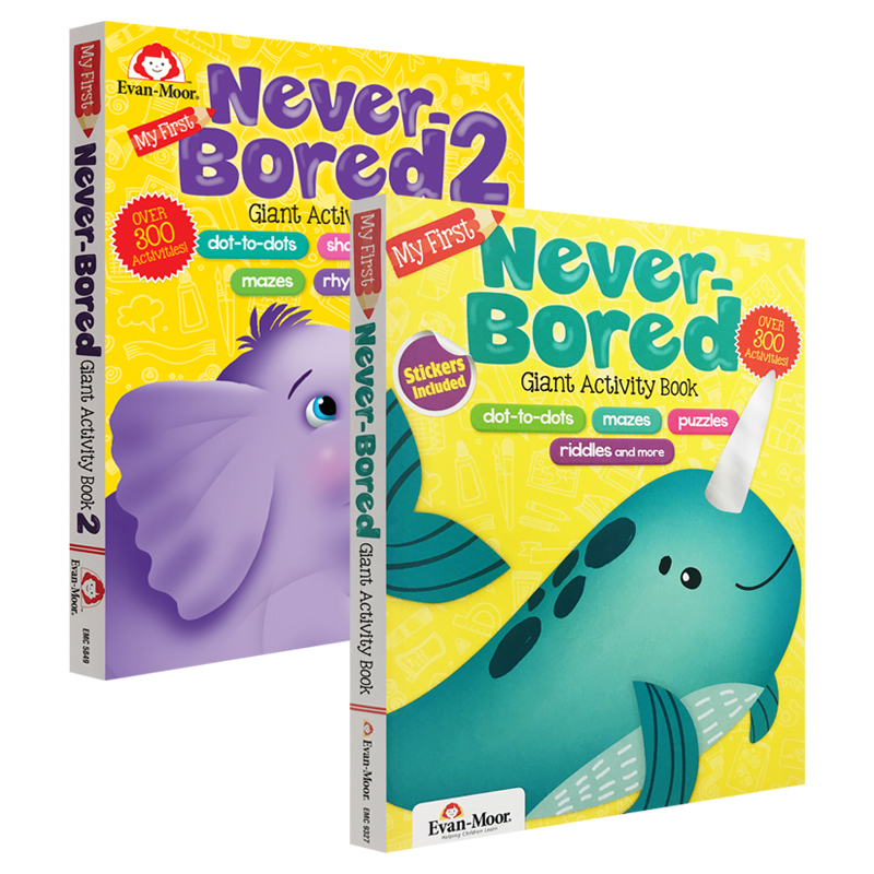【小花生】Evan-Moor My First Never Bored Activity Book 智趣满分 手工游戏书