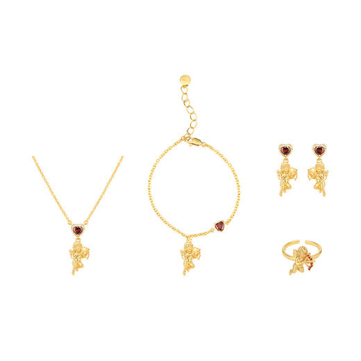 大英博物馆官方丘比特系列首饰项链手链开口戒指耳饰简约创意礼物 商品图4