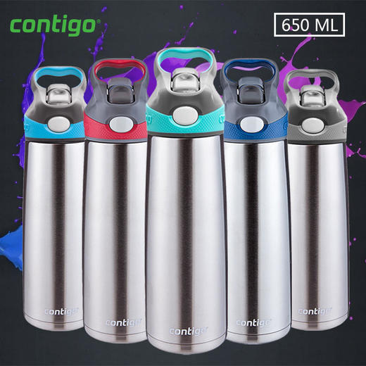 【已下架】积分兑换 | Contigo康迪克 Sheffield户外运动真空吸管保温水杯650ml（不支持无理由退换）[福利品]undefined 商品图2