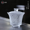 心缘堂琉璃茶器套装【行云流水套装】（1盖碗+1公道+2杯）品茗杯功夫杯茶杯琉璃茶具 商品缩略图6
