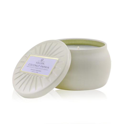 VOLUSPA - 镀金银系列 小铁罐香薰蜡烛 - 椰子木瓜 商品图2